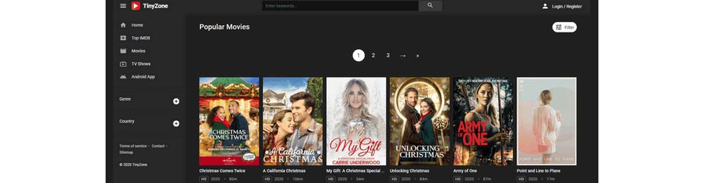 TinyZone - Watch Free Movies Without Signing Up