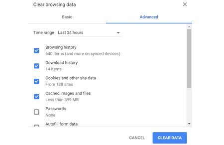 Clean the data in your browser