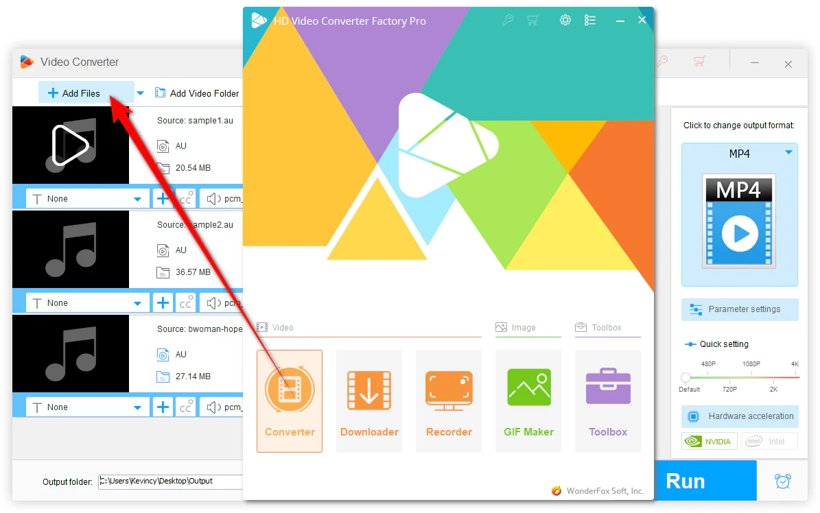 Add AU files to AU converter