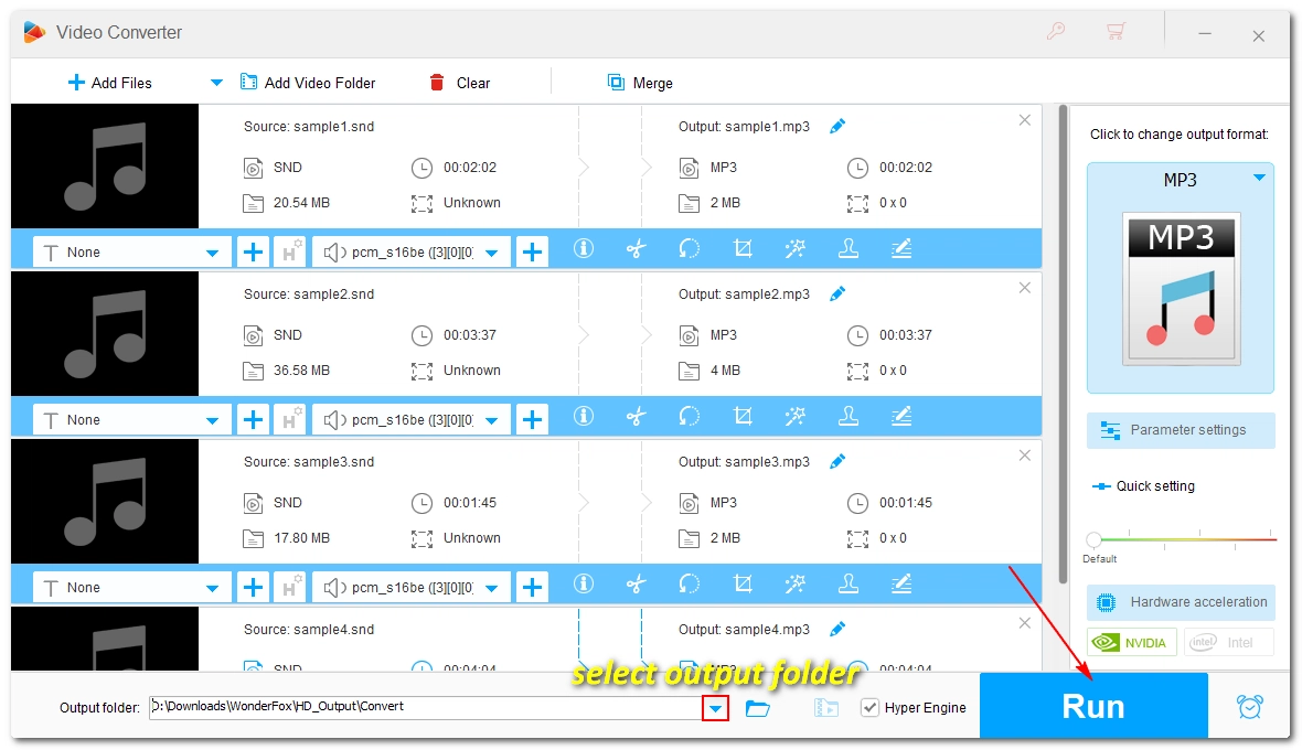 Convert SND to MP3 or WAV