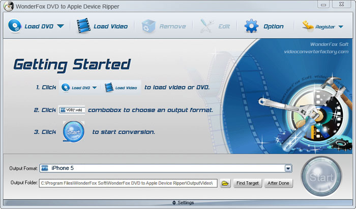 WonderFox DVD to Apple Device Ripper screenshot
