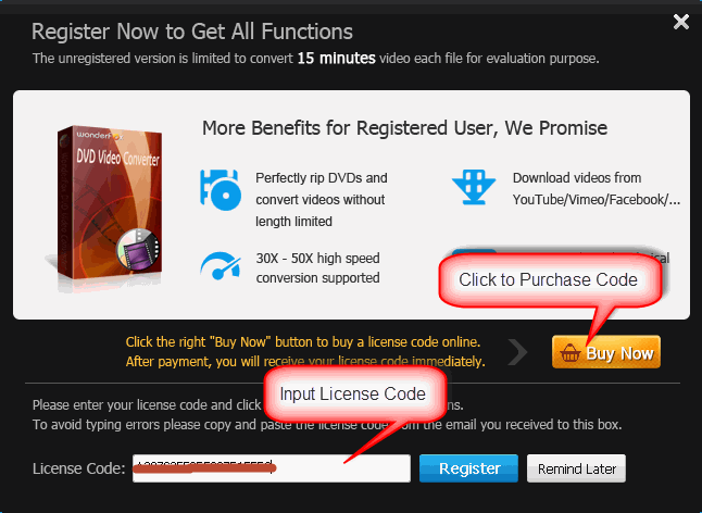 wonderfox dvd video converter license code problems