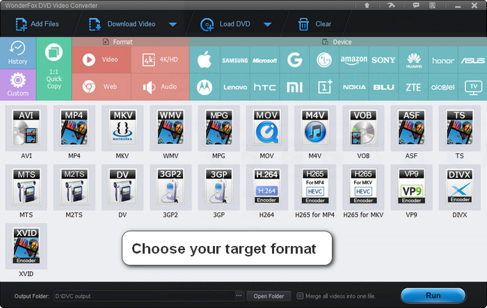 Choose an Output Format