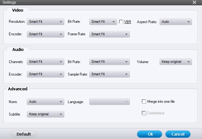 Output Video Setting