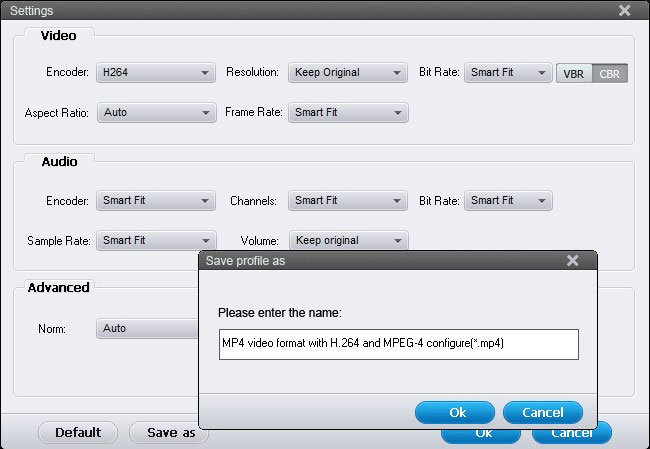 Settings for Further Requirements