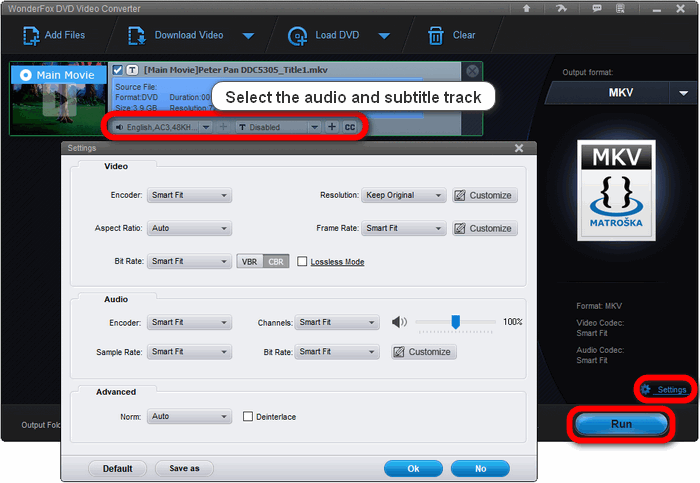 Choose Output Video Format