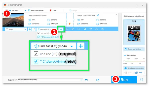 Add Audio File to Video