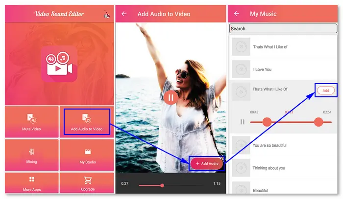 Add Audio to Video on Android