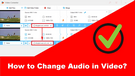 Change Audio Format of a Video