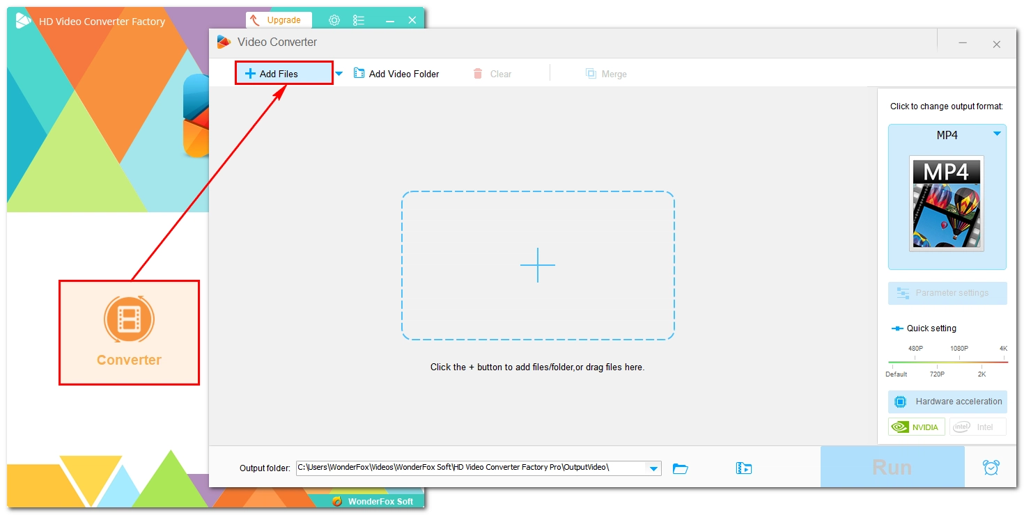 Add a video to the program