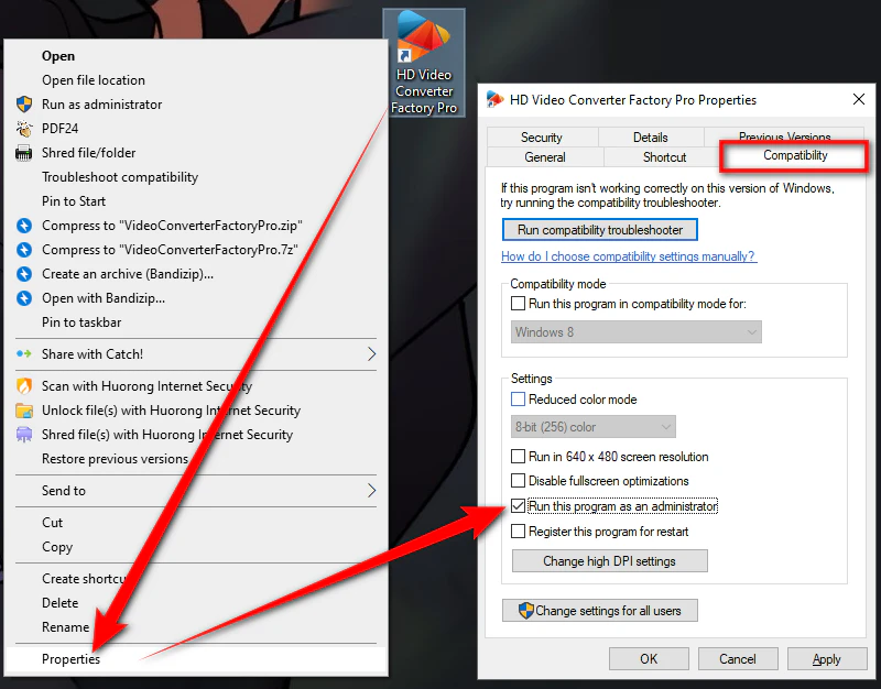 Run as an Administrator