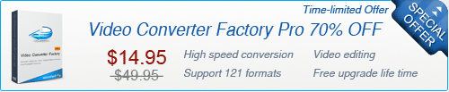 Video Converter Factory Pro 70% OFF
