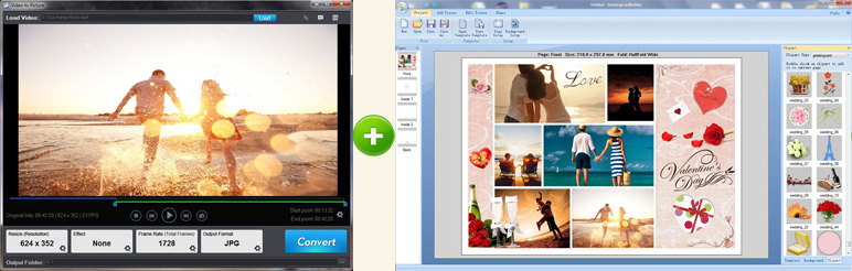 Video to Picture + Greeting Card Builder