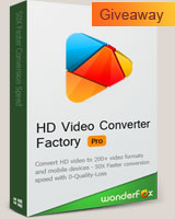 無料HD Video Converter Factory Pro プレゼント版