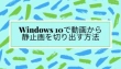 Windows 10で動画から静止画を切り出す