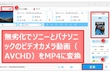 ソニーとパナソニックのビデオカメラ動画をMP4に変換する方法