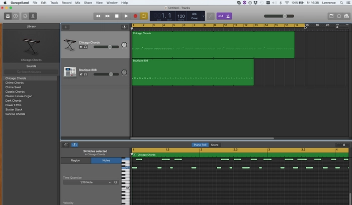 Audacityで解決しない場合は別の録音ソフト GarageBand