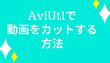 AviUtlで動画をカット