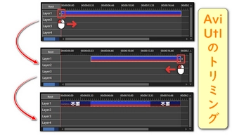 AviUtlの「トリミング」