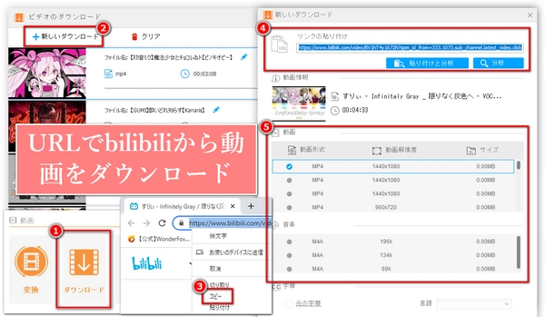 bilibili（ビリビリ）動画ダウンロード/保存できない問題を解決