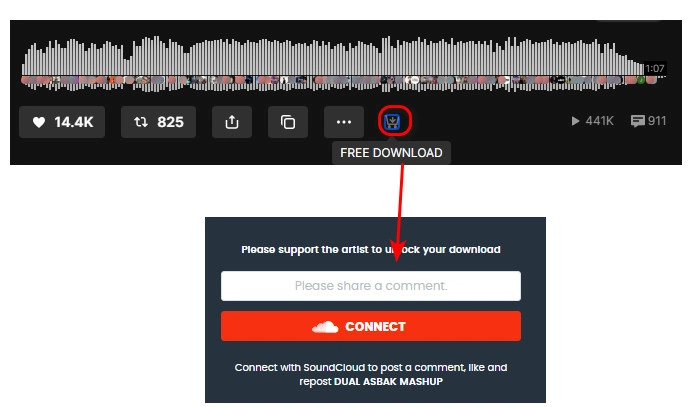 SoundCloud音楽をダウンロード