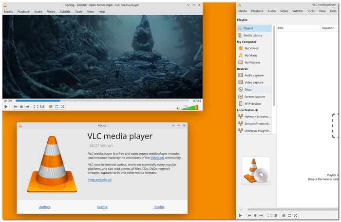 車でDVDを見る方法　VLC media player