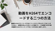 ISOファイルをH264に変換