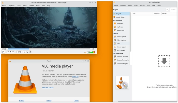 縦動画を横動画に変換 VLC