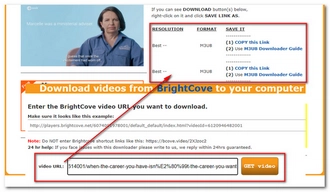 サイトでBrightcove動画をダウンロード URLを解析