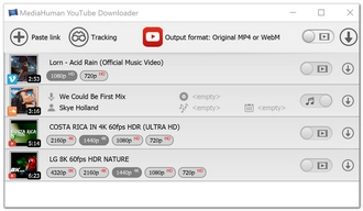 MediaHuman YouTube DownloaderでYouTube MusicからMP3音楽をダウンロード