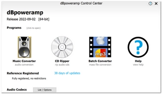 DSDからPCMへの変換 dBpoweramp Music Converter