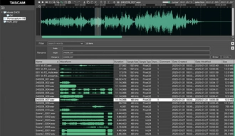 DSDからPCMへの変換 TASCAM Hi-Res Editor