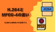 H.264とMPEG-4の違い