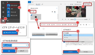 MP4を編集 Windows10 標準