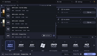 MOV MPEG2変換ソフト Movavi Video Converter