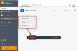 PC録音フリーソフト「Icecream Screen Recorder」