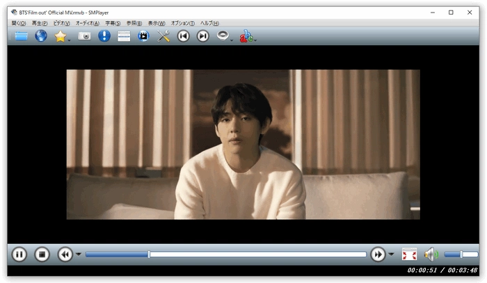 RMVB再生フリーソフトSMPlayer