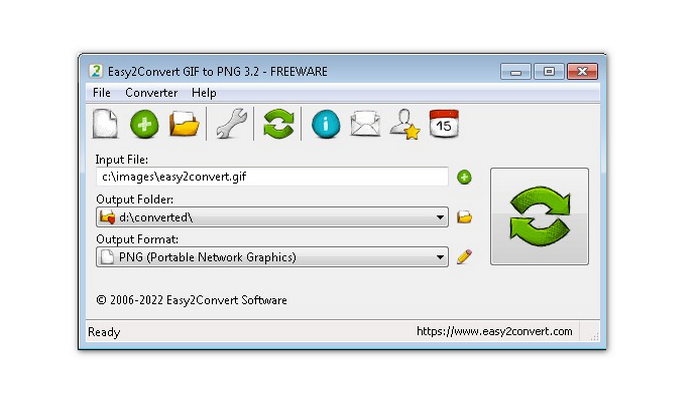 GIF PNG変換ソフト～Easy2Convert