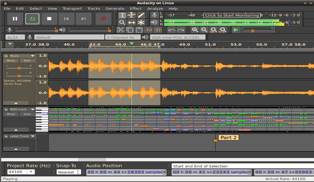 WAVが再生できない問題を解決 Audacity