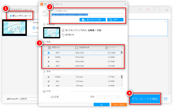 動画ゲッター代替ソフトで動画をダウンロードする