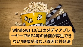 メディアプレーヤーでMP4等の動画を再生できない