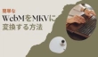 WebMをMKVに変換