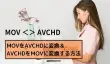 MOVをAVCHDに変換