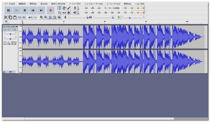 初心者向けの無料音楽編集ソフト Audacity