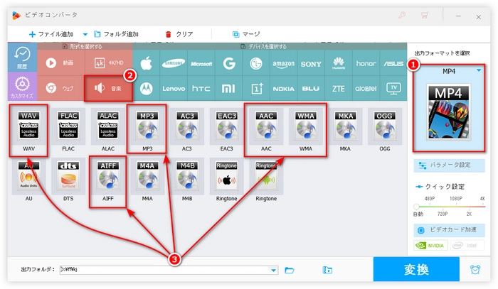 プレミアプロで音がない フォーマット