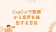 CapCutで動画から音声を抽出