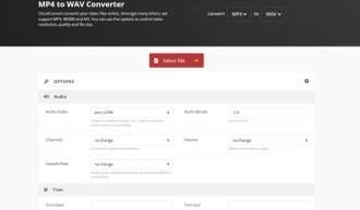 MP4 WAV変換サイト―CloudConvert