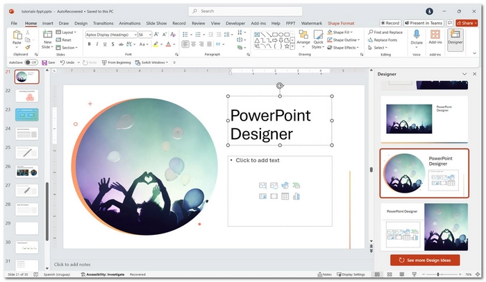 Snipping Toolで録画がボタンがない PowerPoint
