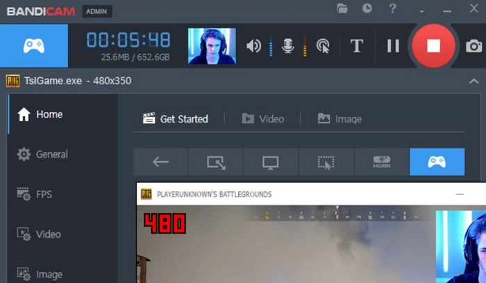 Snipping Toolで録画がボタンがない Bandicam