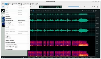 PCM録音で録音した音声データを編集 ocenaudio